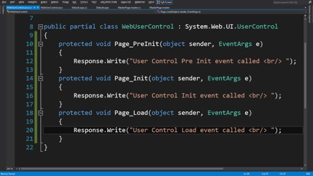 User Control Load event